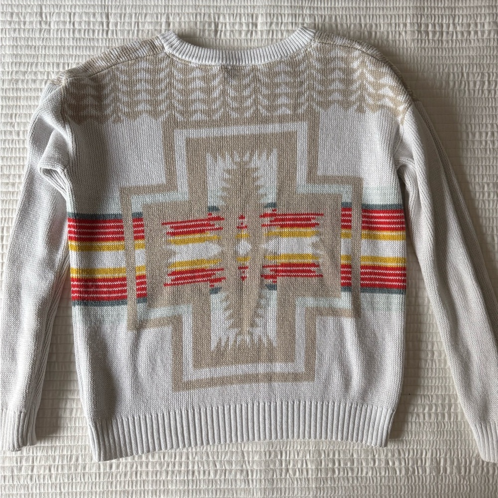 Pendleton Montera Cotton Pullover Sweater With Ha… - image 5